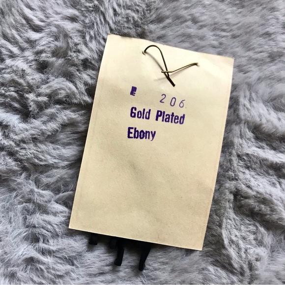 Handmade Ebony gold plated earrings made in Kenya - Picture 3 of 4